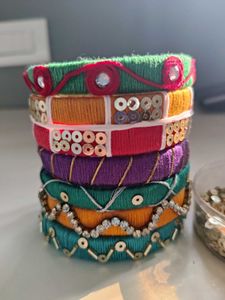 Handmade Colorful Bangle Set