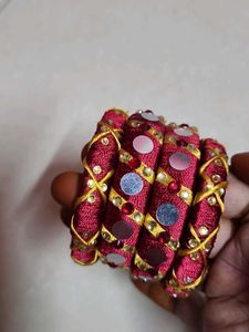 Maroon Silk Thread Bangles