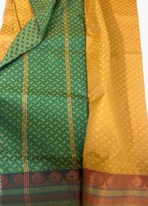 Silk Saree - Green and Gold