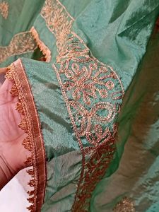 Kadai Dupatta Green Colour