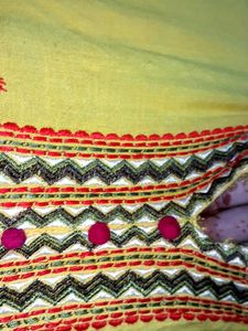 Yellow Embroidered Dress