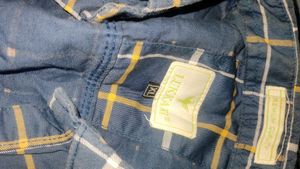 Stylish Men&#39;s Blue Plaid Casual Shirt