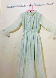 Mint Green Polka Dot Dress