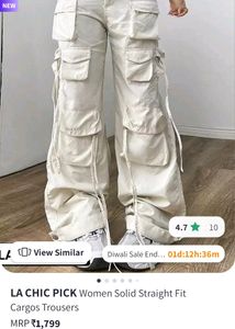 White Cargo Jeans