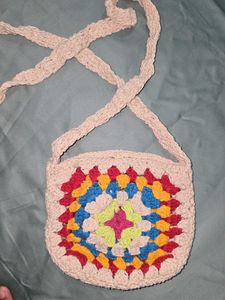 Small Crochet Crossbody Bag