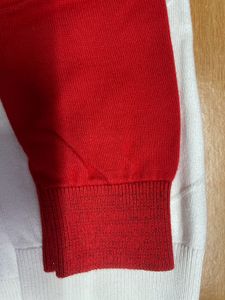 Red and White Coloured Sweater
