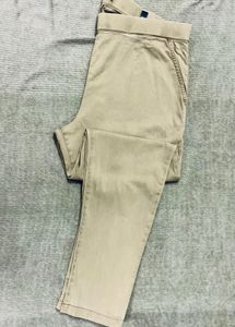 GO COLOURS - Beige Stretchable Casual Pants