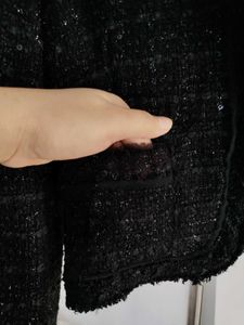 Korean Sequines Crop Tweed Jacket/ Blazer