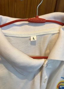 White Yoga Day Polo Shirt
