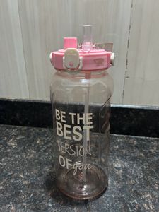 2 Litre Pink Gym Bottle