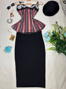 Zara Top And Pencil Skirt 🖤