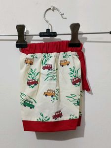 Cute Car Print Baby Shorts