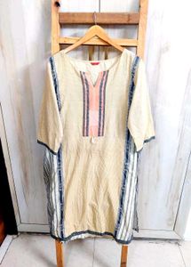 Branded Ethnic Striped Kurta Size-46