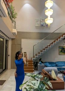 Elegant Blue Bodycon Dress