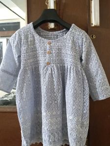 Short chickankari kurti...