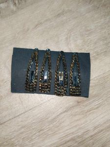 Sparkly Hair Clips - Set of 4