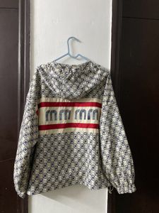 Patterned Pullover Hoodie