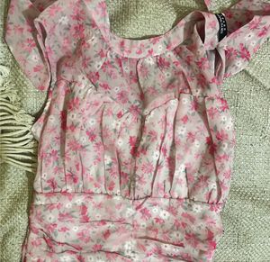 Pink Floral Bodycon Dress