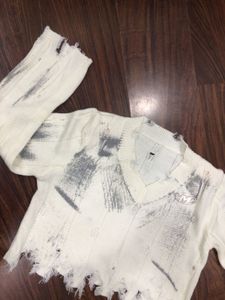 Distressed Knit Sweater