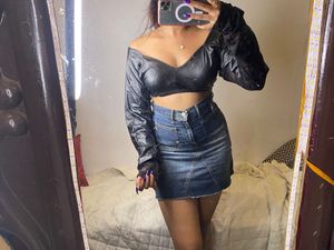 Denim Skirt  2 Top Set