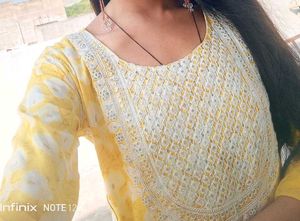 Yellow Floral Anarkali Suit