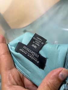 Aqua Layered Pinteresty Look One Piece Dress