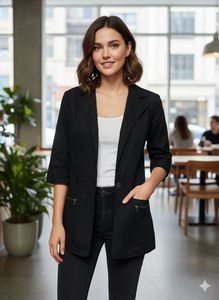 Pintrest Designer black formal coat