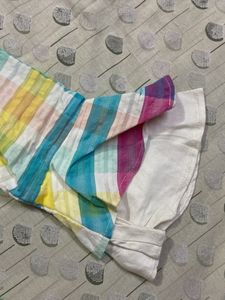 Colorful Peplum Top