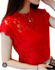 Red Lace Top