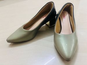 Elegant A-Toes Block Heel Pumps