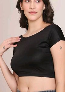 Boat Neck Extended Sleeves Back Open Crop Top
