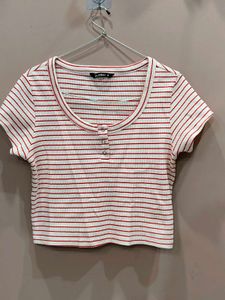 Striped Crop Top