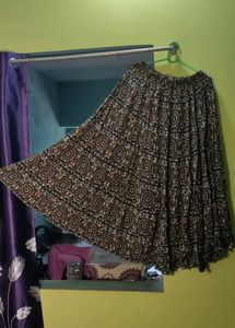 Patterned Ethnic Skirt