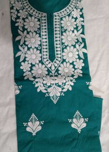 Yellow Embroidered Kurti