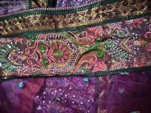 Embroidered ready to wear lehanga saree