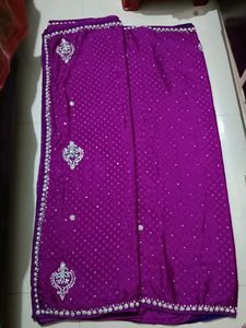 Elegant Purple Saree