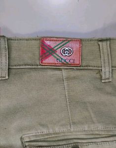 Olive Green Relaxed Fit Trouser Pants