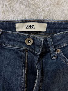 Zara Ripped Flare Jeans