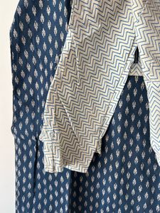 Ajrakh Handblock Indigo Dye Dress