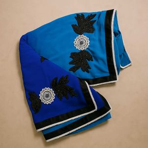 Elegant Blue Saree