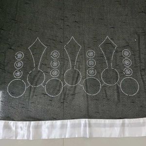 Black Embellished Shwal