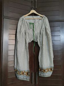 Women Fully Stitched Cotton Printed Kurta Salwar