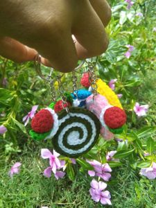 Swiss Roll Keychain