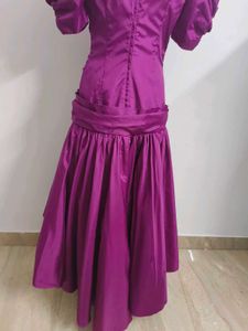 Vintage Purple Dress - 80s Style