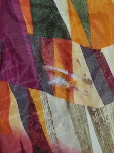 Stylish Geometric Print Saree