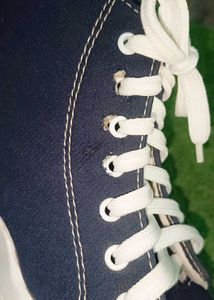 Navy High Top Sneakers