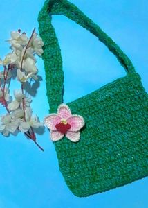 Crochet Ocean 🌊 Green 💚 Bag