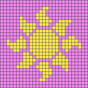 Rapunzel Sun Crochet tapestry