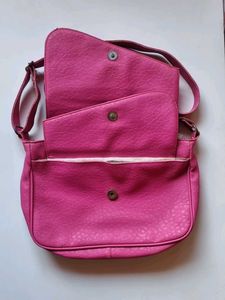Ladies Slingbag 5 Pockets Adjustable Sling Pink