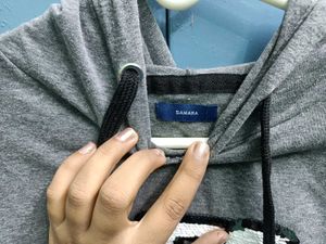 Gray YES Graphic T-Shirt Dress